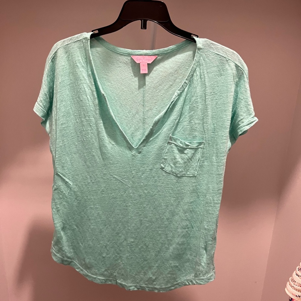 Lilly Pulitzer aqua top